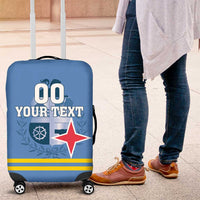 Custom Aruba Coat Of Arms Luggage Cover With Flag Style - Wonder Print Shop