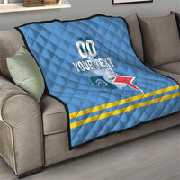 Custom Aruba Coat Of Arms Quilt With Flag Style - Wonder Print Shop