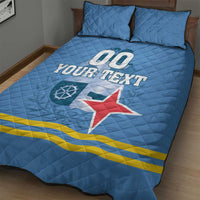 Custom Aruba Coat Of Arms Quilt Bed Set With Flag Style - Wonder Print Shop