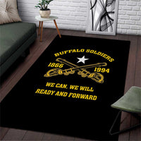 Buffalo Soldier Area Rug We Can We Will Ready And Forward - Wonder Print Shop