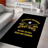 Buffalo Soldier Area Rug We Can We Will Ready And Forward - Wonder Print Shop