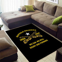 Buffalo Soldier Area Rug We Can We Will Ready And Forward - Wonder Print Shop