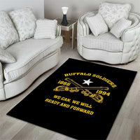 Buffalo Soldier Area Rug We Can We Will Ready And Forward - Wonder Print Shop
