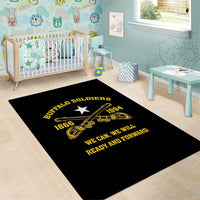 Buffalo Soldier Area Rug We Can We Will Ready And Forward - Wonder Print Shop