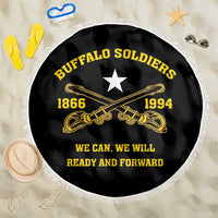 Buffalo Soldier Beach Blanket We Can We Will Ready And Forward - Wonder Print Shop