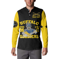 Personalized Buffalo Soldier Button Sweatshirt We Can We Will Ready And Forward - Wonder Print Shop