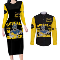 Personalized Buffalo Soldier Couples Matching Long Sleeve Bodycon Dress and Long Sleeve Button Shirt We Can We Will Ready And Forward - Wonder Print Shop
