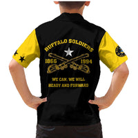 Personalized Buffalo Soldier Family Matching Mermaid Dress and Hawaiian Shirt We Can We Will Ready And Forward - Wonder Print Shop