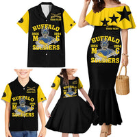 Personalized Buffalo Soldier Family Matching Mermaid Dress and Hawaiian Shirt We Can We Will Ready And Forward - Wonder Print Shop