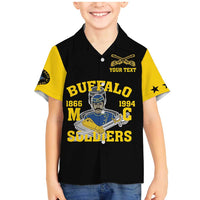 Personalized Buffalo Soldier Family Matching Mermaid Dress and Hawaiian Shirt We Can We Will Ready And Forward - Wonder Print Shop