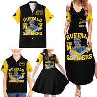 Personalized Buffalo Soldier Family Matching Summer Maxi Dress and Hawaiian Shirt We Can We Will Ready And Forward - Wonder Print Shop