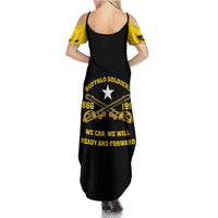 Personalized Buffalo Soldier Family Matching Summer Maxi Dress and Hawaiian Shirt We Can We Will Ready And Forward - Wonder Print Shop