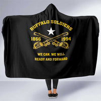 Buffalo Soldier Hooded Blanket We Can We Will Ready And Forward
