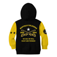 Personalized Buffalo Soldier Kid Hoodie We Can We Will Ready And Forward - Wonder Print Shop