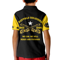 Personalized Buffalo Soldier Kid Polo Shirt We Can We Will Ready And Forward - Wonder Print Shop
