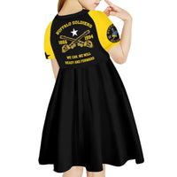 Personalized Buffalo Soldier Kid Short Sleeve Dress We Can We Will Ready And Forward - Wonder Print Shop