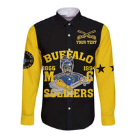 Personalized Buffalo Soldier Long Sleeve Button Shirt We Can We Will Ready And Forward - Wonder Print Shop