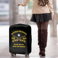 Buffalo Soldier Luggage Cover We Can We Will Ready And Forward - Wonder Print Shop