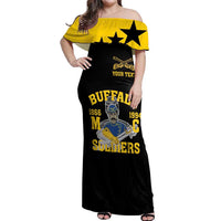 Personalized Buffalo Soldier Off Shoulder Maxi Dress We Can We Will Ready And Forward - Wonder Print Shop