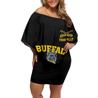 Personalized Buffalo Soldier Off Shoulder Short Dress We Can We Will Ready And Forward - Wonder Print Shop