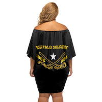 Personalized Buffalo Soldier Off Shoulder Short Dress We Can We Will Ready And Forward - Wonder Print Shop