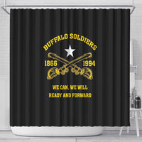 Buffalo Soldier Shower Curtain We Can We Will Ready And Forward