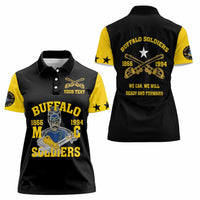Personalized Buffalo Soldier Women Polo Shirt We Can We Will Ready And Forward - Wonder Print Shop