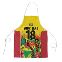 Custom Guyana Football Apron Golden Jaguars Spirit - Yellow - Wonder Print Shop