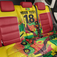 Custom Guyana Football Back Car Seat Cover Golden Jaguars Spirit - Yellow - Wonder Print Shop