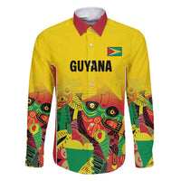 Custom Guyana Football Family Matching Summer Maxi Dress and Hawaiian Shirt Golden Jaguars Spirit - Yellow - Wonder Print Shop