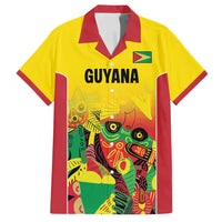 Custom Guyana Football Family Matching Tank Maxi Dress and Hawaiian Shirt Golden Jaguars Spirit - Yellow - Wonder Print Shop