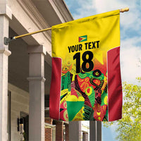 Custom Guyana Football Garden Flag Golden Jaguars Spirit - Yellow - Wonder Print Shop