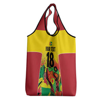 Custom Guyana Football Grocery Bag Golden Jaguars Spirit - Yellow - Wonder Print Shop