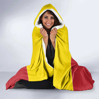 Custom Guyana Football Hooded Blanket Golden Jaguars Spirit - Yellow - Wonder Print Shop