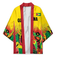 Custom Guyana Football Kimono Golden Jaguars Spirit - Yellow - Wonder Print Shop