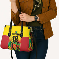 Custom Guyana Football Leather Bag Golden Jaguars Spirit - Yellow - Wonder Print Shop