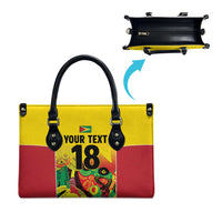 Custom Guyana Football Leather Bag Golden Jaguars Spirit - Yellow - Wonder Print Shop