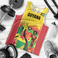 Custom Guyana Football Men Tank Top Golden Jaguars Spirit - Yellow - Wonder Print Shop