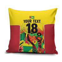 Custom Guyana Football Pillow Cover Golden Jaguars Spirit - Yellow - Wonder Print Shop