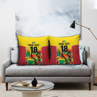 Custom Guyana Football Pillow Cover Golden Jaguars Spirit - Yellow - Wonder Print Shop