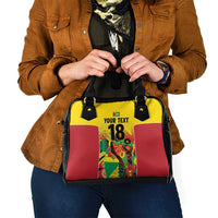 Custom Guyana Football Shoulder Handbag Golden Jaguars Spirit - Yellow - Wonder Print Shop
