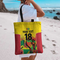 Custom Guyana Football Tote Bag Golden Jaguars Spirit - Yellow - Wonder Print Shop