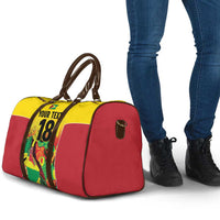 Custom Guyana Football Travel Bag Golden Jaguars Spirit - Yellow - Wonder Print Shop