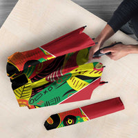 Custom Guyana Football Umbrella Golden Jaguars Spirit - Yellow - Wonder Print Shop