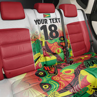 Custom Guyana Football Back Car Seat Cover Golden Jaguars Spirit - White - Wonder Print Shop