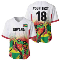 Custom Guyana Football Baseball Jersey Golden Jaguars Spirit - White - Wonder Print Shop