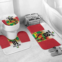 Custom Guyana Football Bathroom Set Golden Jaguars Spirit - White - Wonder Print Shop
