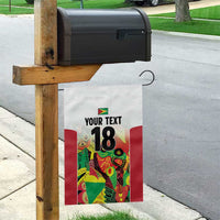 Custom Guyana Football Garden Flag Golden Jaguars Spirit - White - Wonder Print Shop