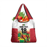 Custom Guyana Football Grocery Bag Golden Jaguars Spirit - White - Wonder Print Shop