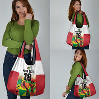 Custom Guyana Football Grocery Bag Golden Jaguars Spirit - White - Wonder Print Shop